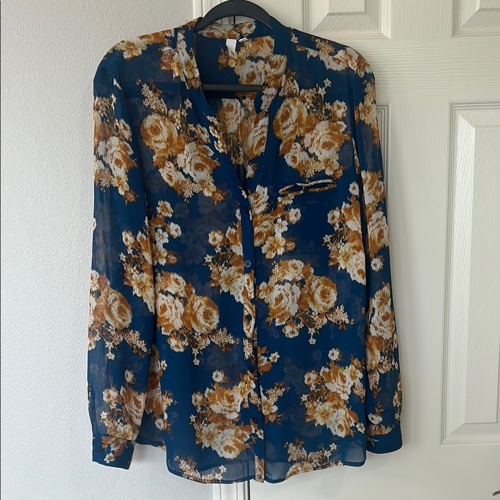 KUT from the Kloth Jasmine Chiffon Button-Up Shirt